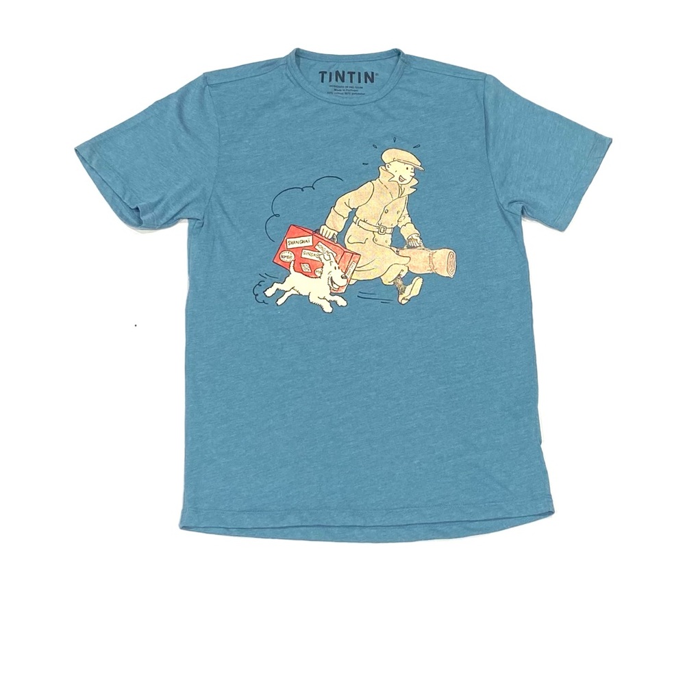 Tin Tin & Snowy character t shirt size S
